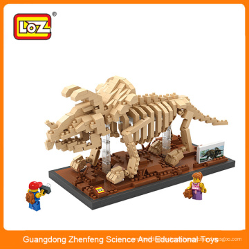 3D bloco mini figura plástico cubo blocos de construção tijolo educativa dinossauro brinquedo